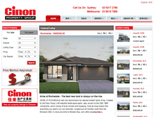 Tablet Screenshot of cinon.net.au